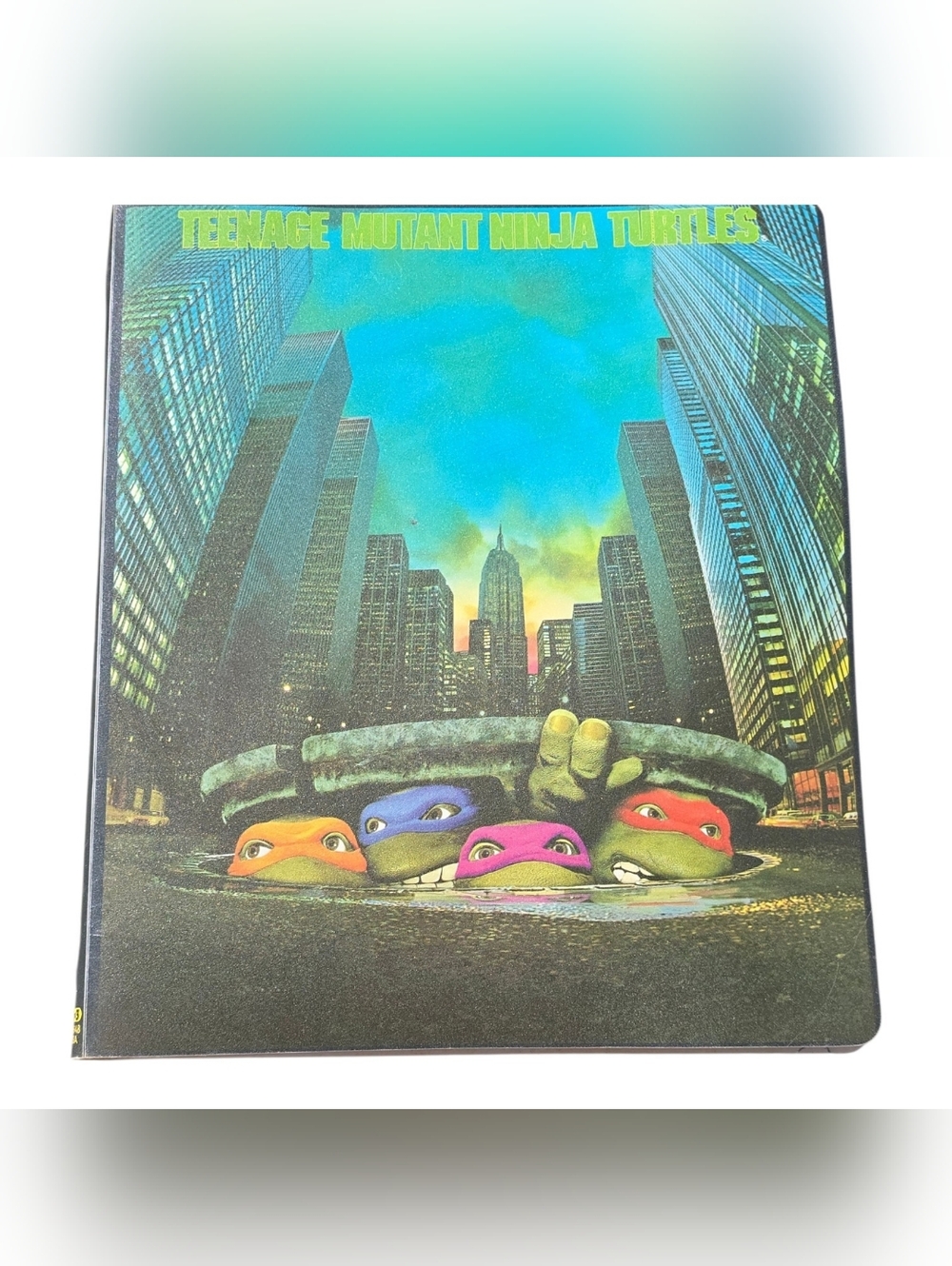 ​Vintage 90s Teenage Mutant Ninja Turtles Movie 3-Ring Binder Org Live Action